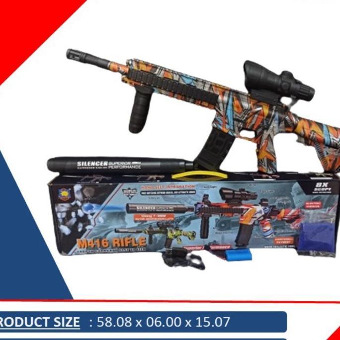 mainan blaster gel water mainan pubg m416 water gel  blaster gun