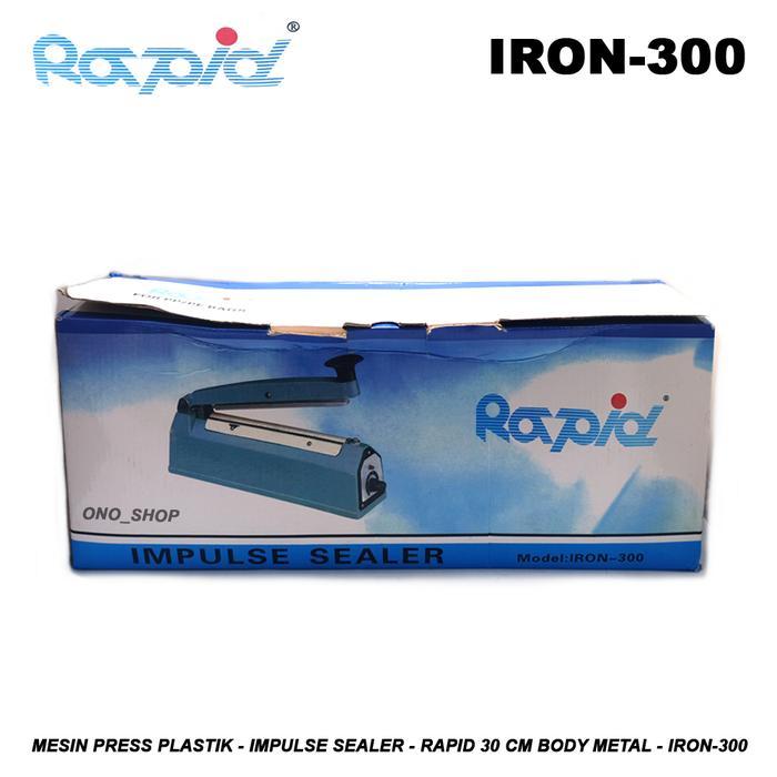 Mesin Press Plastik - Impulse Sealer Rapid 30 cm Body Metal - IRON-300