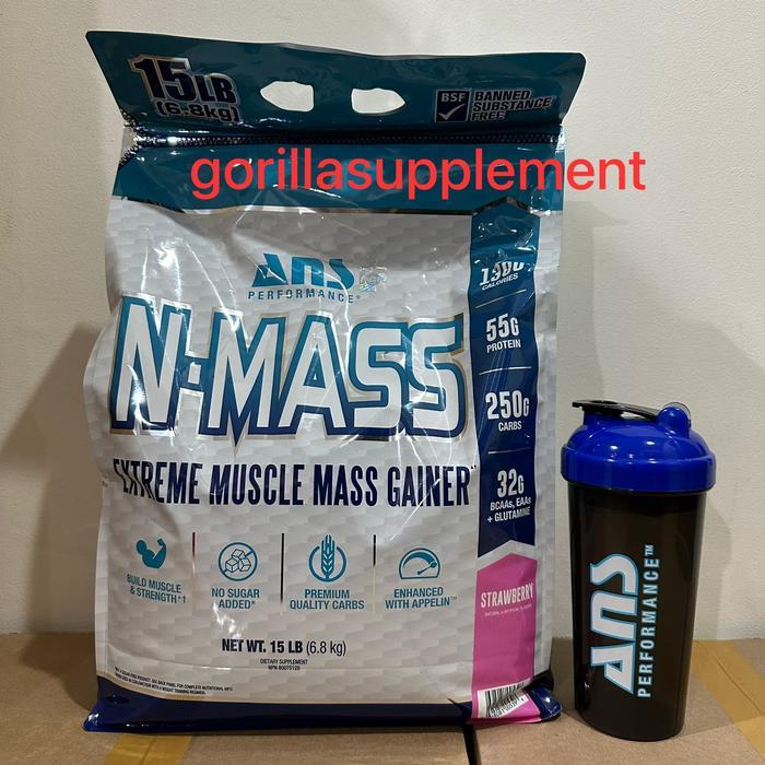 ASLI ANS N-MASS 15 LBS Mass Gainer NMASS N MASS READY STOCK
