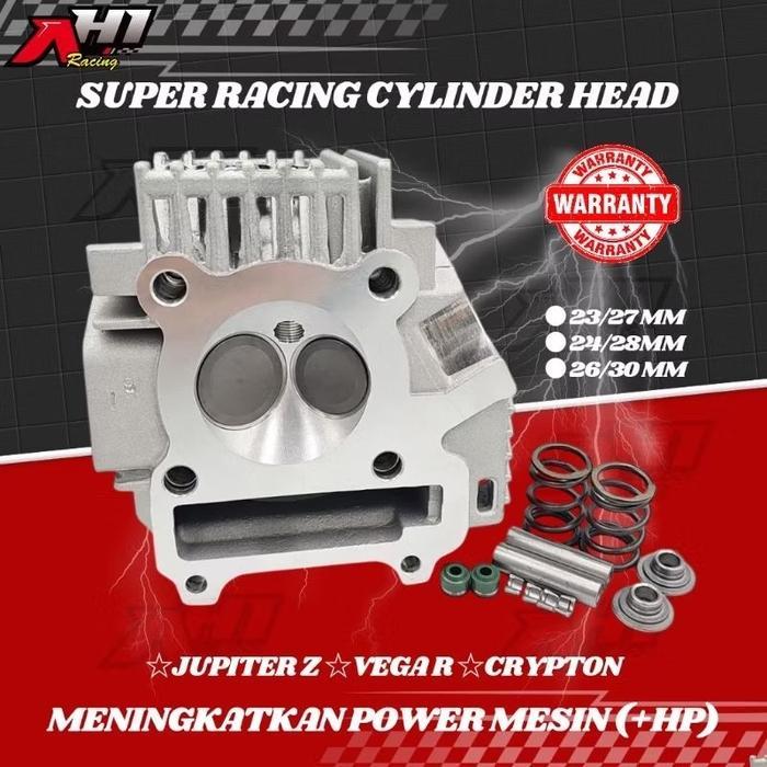 Cylinder Head Blok Ah1 Racing Jupiter Z Old Jupiter Z Burhan Vega R Cylinder Head Kit Klep 24/28 Mm