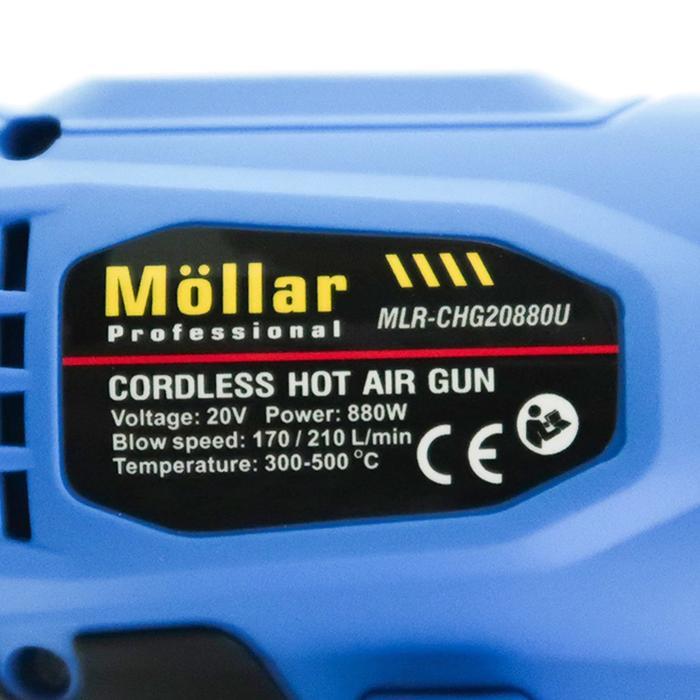MOLLAR CHG20880 Mesin Heat Gun Cordless / Hot Gun / Hot Air Gun - UNIT ONLY