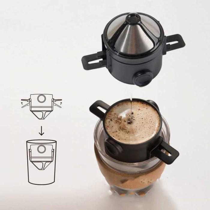 PROMO Saringan kopi stainless PINKAH drip portable