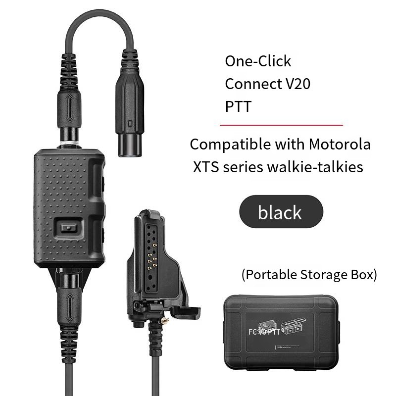 Tactical V20 PTT One-Click Communication Motorola XTS Series Walkie-Talkie U174 Tactical Headphones