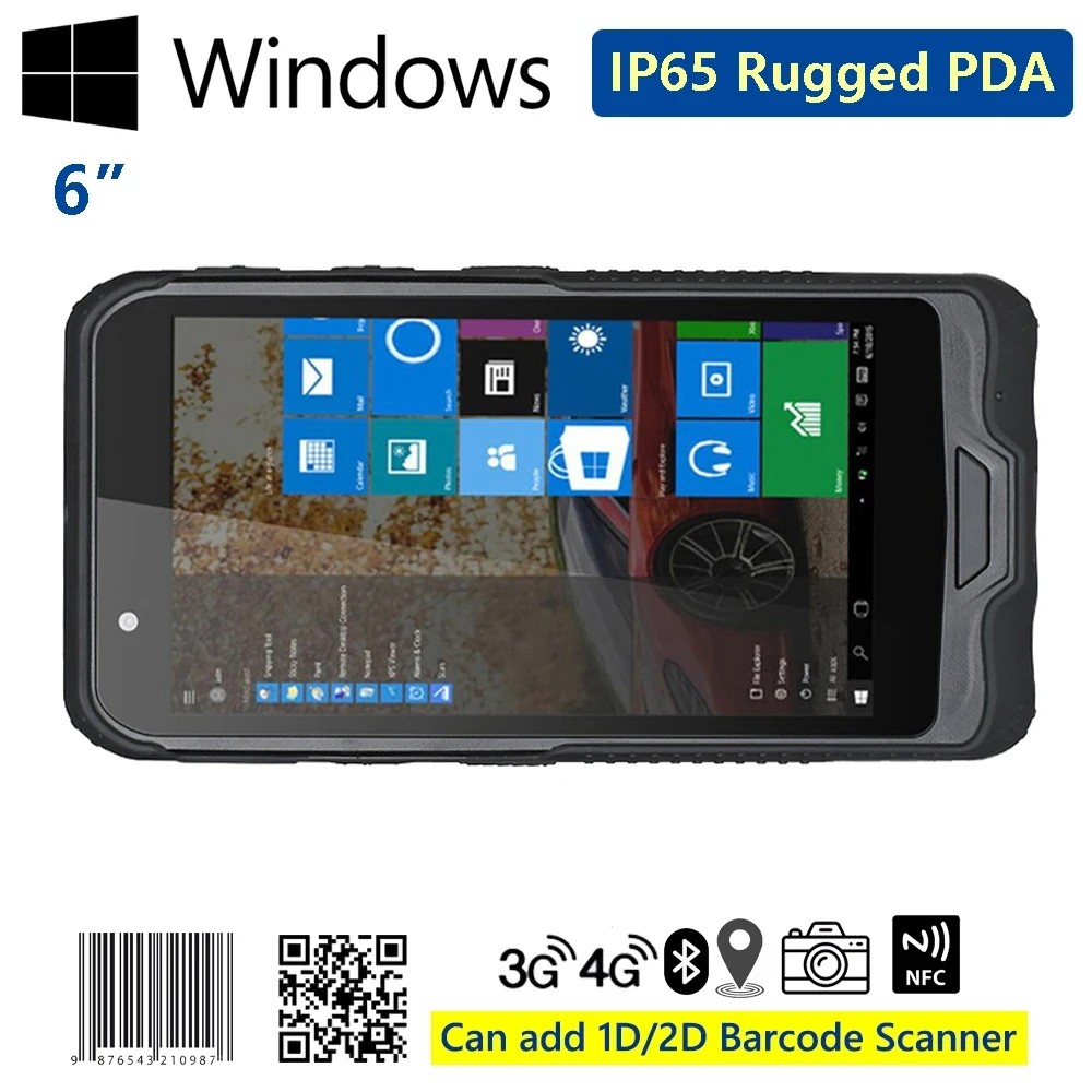CHWEIDA 6.5 Inch Rugged PDA Handheld Tablet Honeywell Barcode Scanner Data Collector for Windows 10