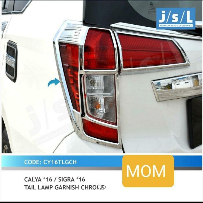 Garnish / List Lampu Belakang Chrome Jsl Toyota Calya