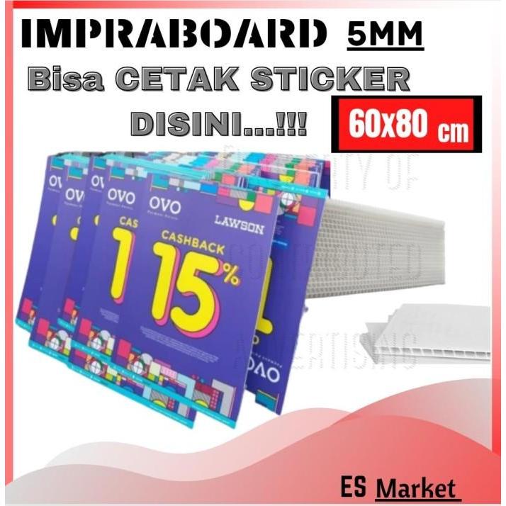 Cetak Impraboard Plus Sticker / Impraboard Plus Laminasi 5Mm