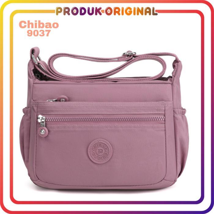 CHIBAO - TAS SELEMPANG CHIBAO 9037 TAS SELEMPANG WANITA POLYESTER WATERPROOF HITAM