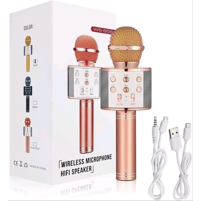 READY ORIGINAL MIC MICROPHONE WS858 WS-858 PORTABLE MIKROFON BLUETOOTH