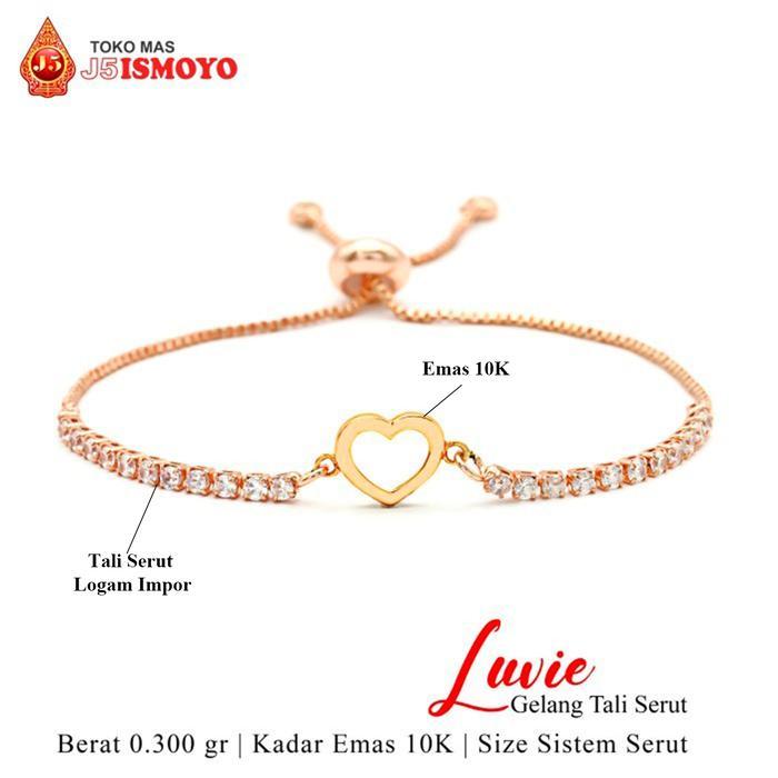 JTTOP GELANG TALI SERUT KOMBINASI EMAS LUVIE J5 ISMOYO