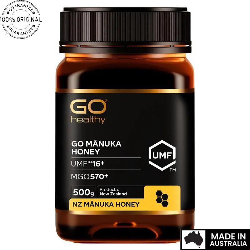 GO Healthy Manuka Honey UMF 16+ MGO 575+ 500g Original Australia