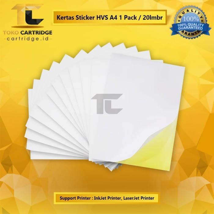 Paper Kertas Stiker Hvs Doff A4 Stiker HVS A4 Lembaran