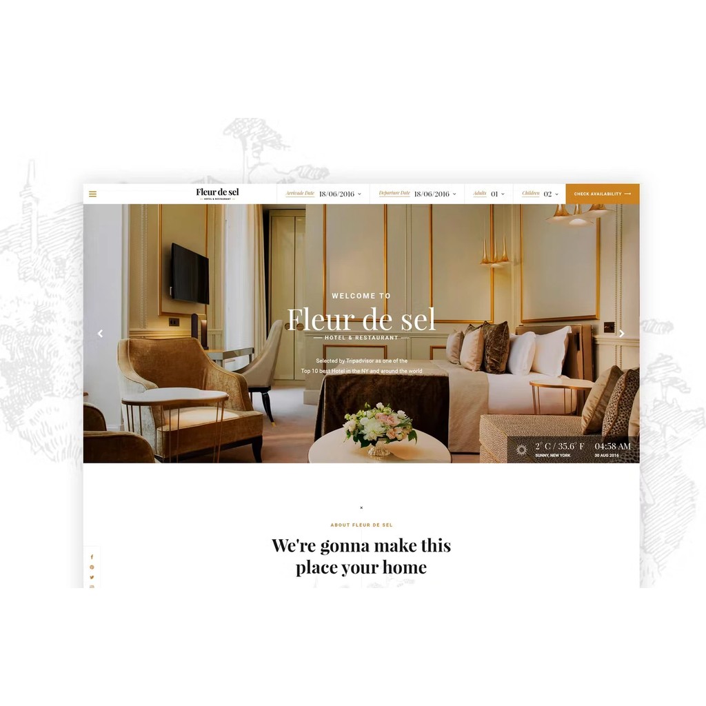 Fleurdesel – Hotel Booking WordPress Theme