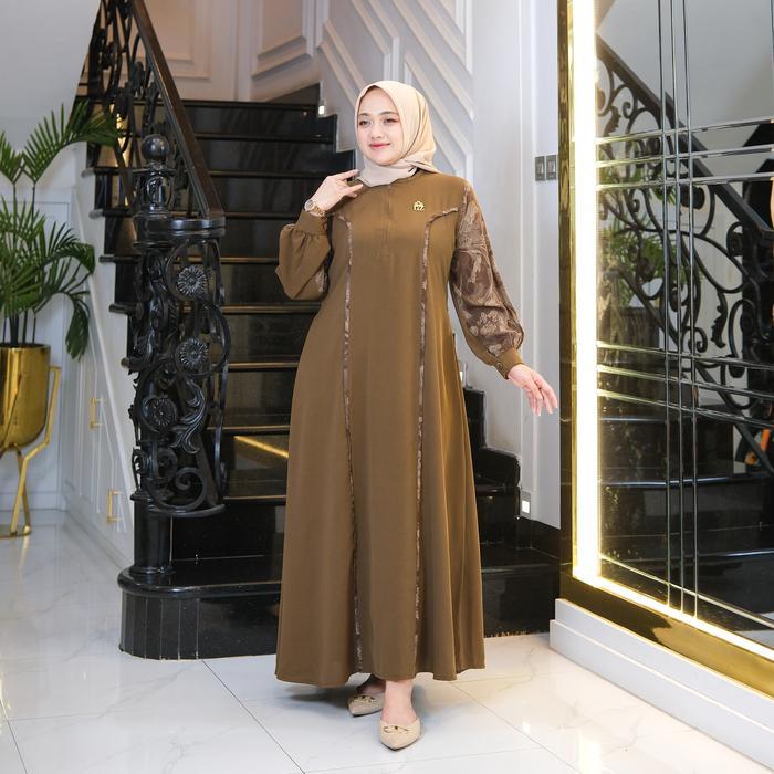 terlaris, best seller Gwenza - Nariza Dress Motif Dewasa - Muslim Wanita (PO) 100% ori