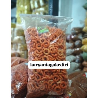 Makaroni Cincin Pedas Enak 2kg Snack kiloan Grosir