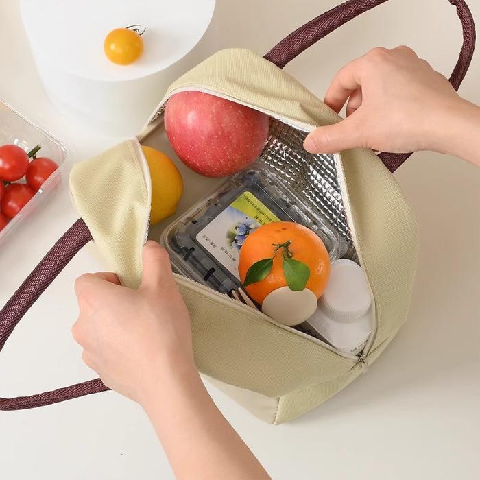 [READY] Aimilo Tas Bekal Makanan Karakter Tas Tempat Makan Pendingin Portabel Lunch Bag Tas Bontot