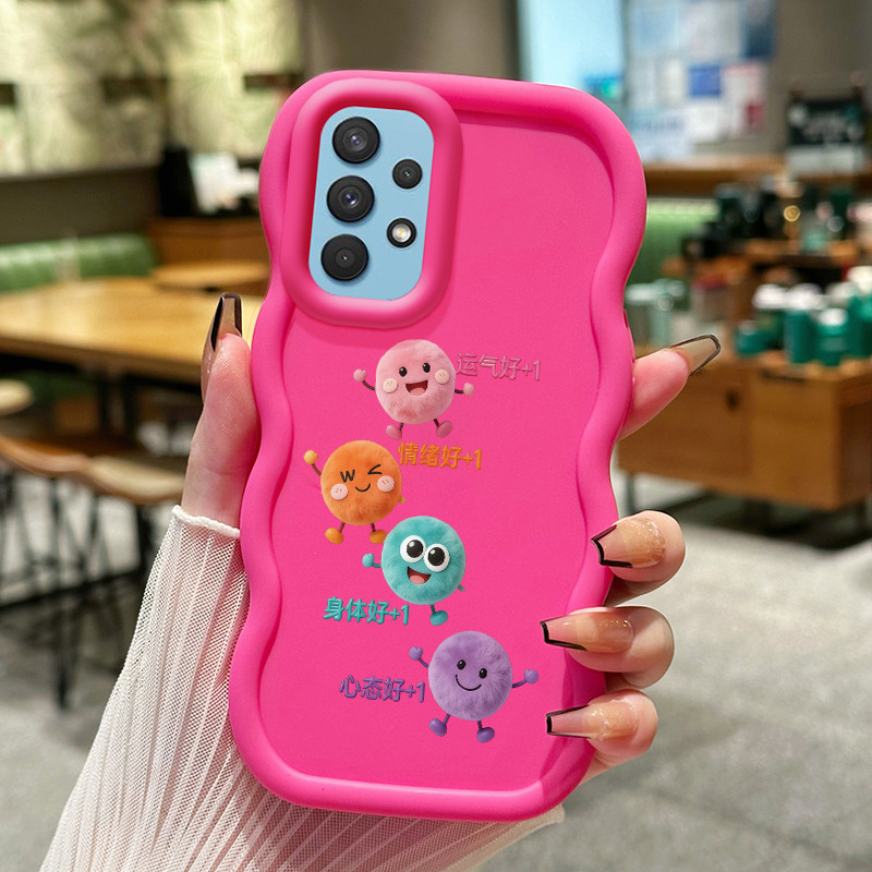 Casing Untuk Samsung A32 A31 A33 5G Case Casing tas emosi bulu pola HP Cesing lunak Silikon Softcase
