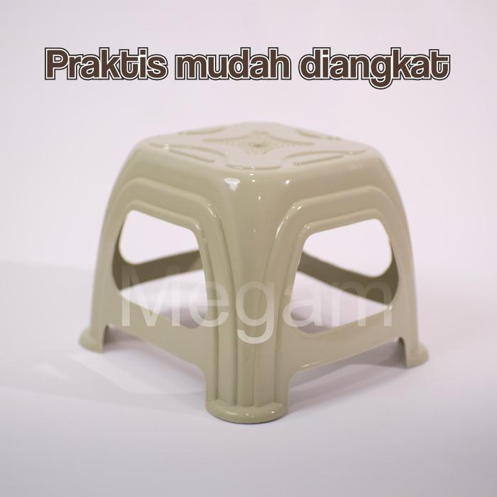 Megam Kursi Jongkok Plastik Kursi Anak Bangku Plastik Minimalis Kursi Kecil Bangku Segi Pendek Tebal