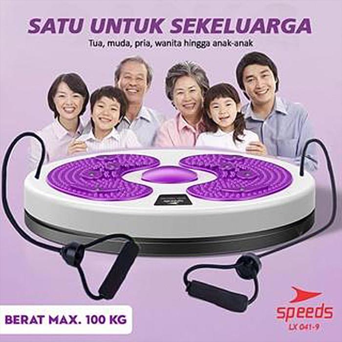 SPEEDS Waist Twisting Jogging Body Plate Magnet Putar Trimmer Magnetic Alat Olahraga 041-9 Best