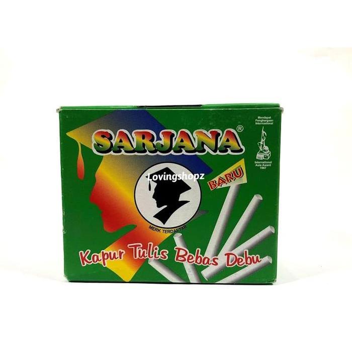 Kapur Sarjana warna putih, kapur tulis putih