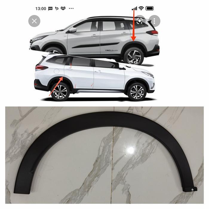 Ready Moulding Fender Over Fender Bagian Belakang Rush Terios Original