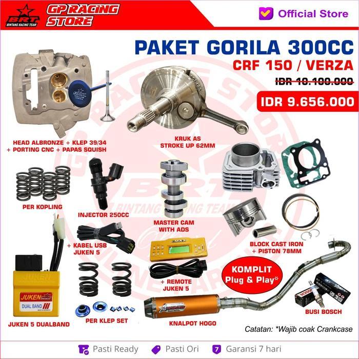 PAKET TRABAS BRT GORILA CRF 300CC KOMPLIT DENGAN SUPER MANTAP