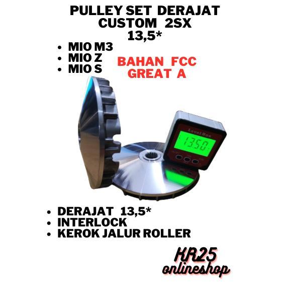 PULLEY SET RUMAH ROLER DERAJAT CUSTOM KODE 2SX MIO M3 MIO Z MIO S 13,5 13,8