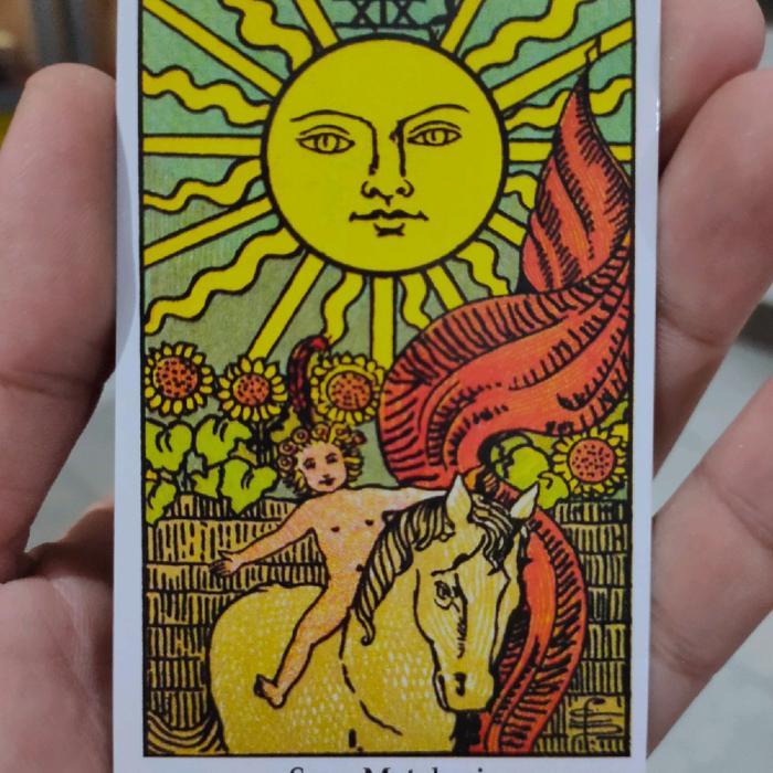 Tarot Rider Indonesia 12x7cm Tarot Indonesia lengkap dengan clue Card Kertas Games