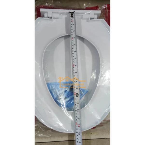 Tutup Closet Duduk Putih Techplas Deluxe Dudukan Tutup Kloset Toilet Seat Cover Closed Dewasa
