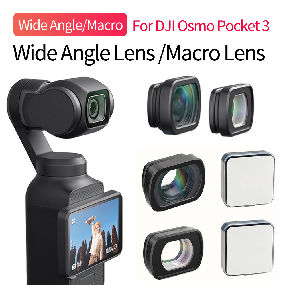 For DJI Osmo Pocket 3 Magnetic Wide Angle Lens /Macro Lens Optical Glass Wide-angle Filter