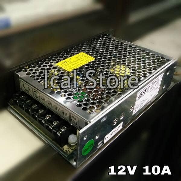 Adaptor / Power Supply 12V 10A Murni - High Quality 12 Volt 10 Ampere