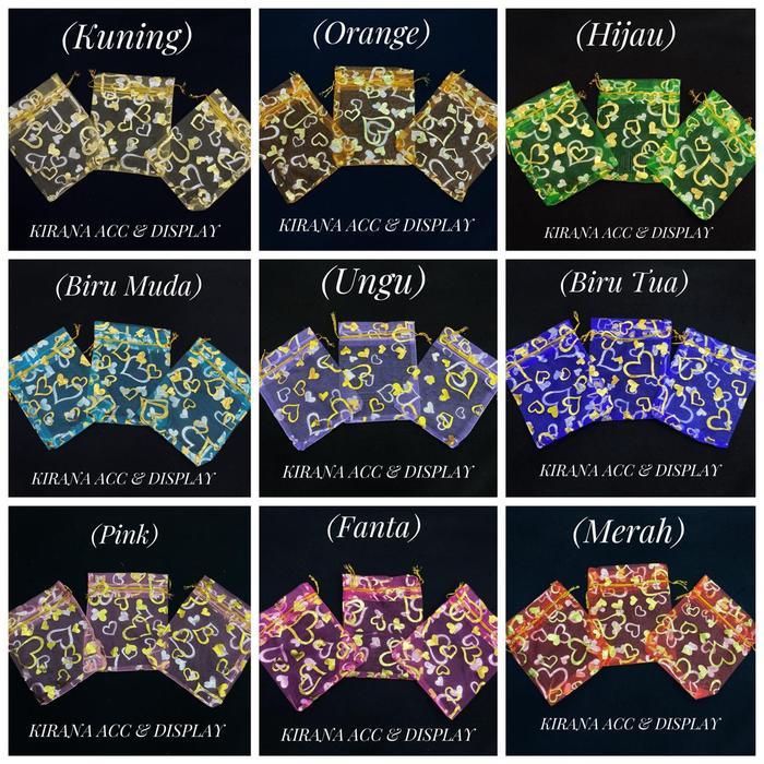 Kantong Tile Serut Love / Kantong Serut Souvenir
