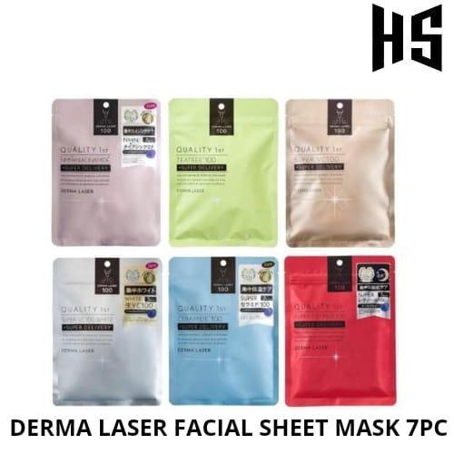 Derma Laser Super Vc100+ Glutathione Face Mask Masker Wajah Japan Original