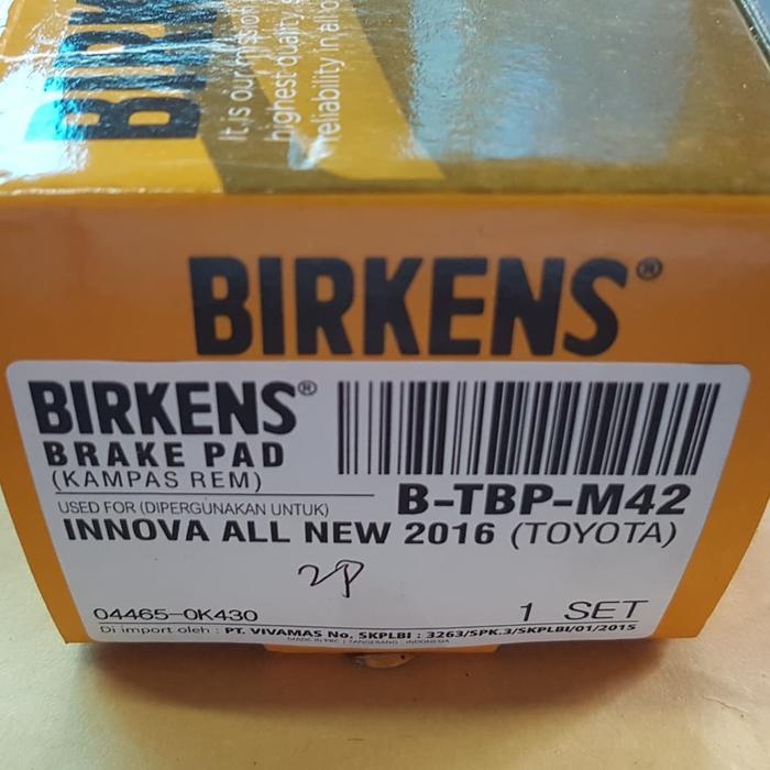 Kampas Rem Depan Innova Reborn Brake Pad Depan Innova Reborn