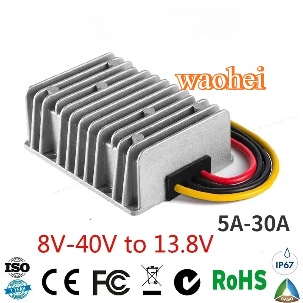 8-40V to 13.8V 5A-30A Boost Buck DC DC Power Converter Voltage Stabilizer Car inverter Voltage