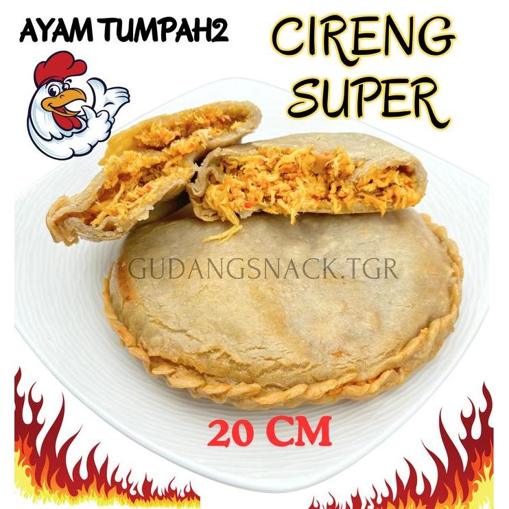 "New" [SUPER CIRENG] 1 PCS CIRENG JUMBO ISIAN AYAM SUWIR MERCON Food Frozen Aci Instan Odeng