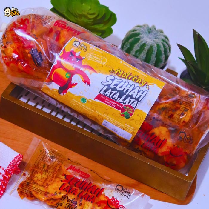 "New" Bang Bana Keripik Snack Molreng Pedas Seuhah Lata Lata - 1 Pack isi 11 Pcs