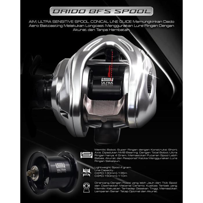Daido - Reel Aero Finesse Sw Baitcasting 150Xs Sw