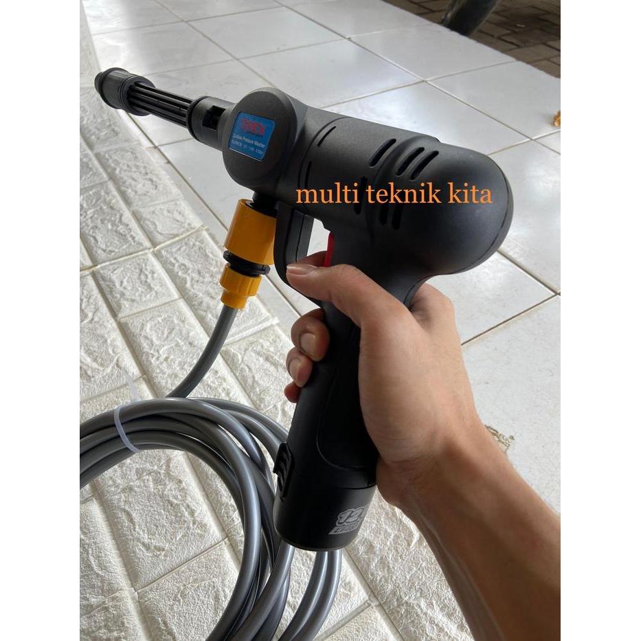 CORDLESS JET CLEANER MESIN CUCI STEAM MOTOR MOBIL BATERAI TYREX