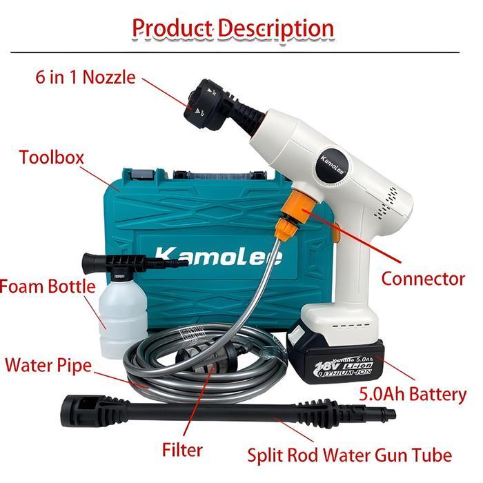 KAMOLEE STEAM CUCI MOTOR MOBIL BRUSHLESS - CORDLESS BRUSHLESS JET CLEANER ALAT CUCI MOBIL PEMBERSIH