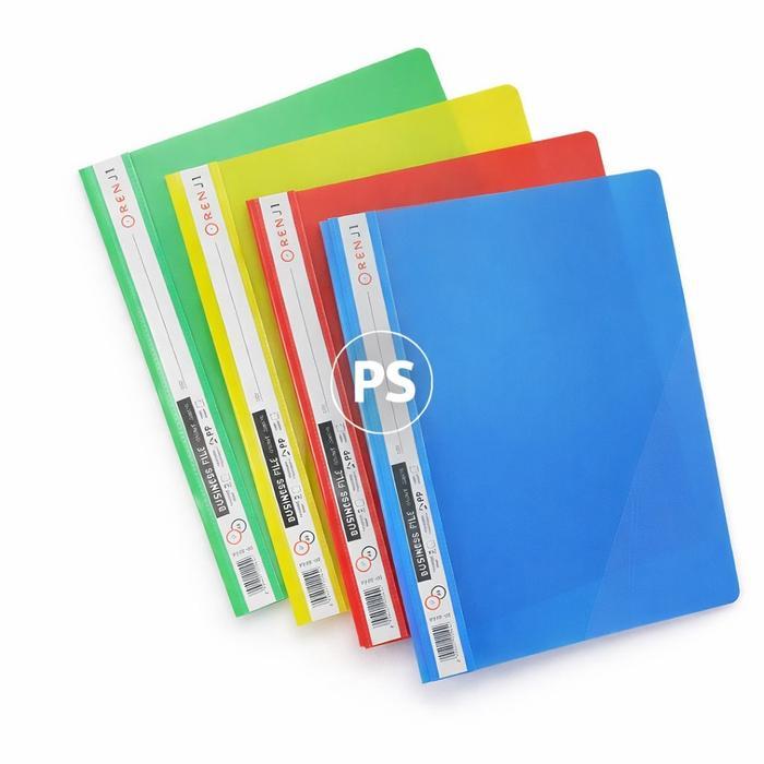 "New" Map Plastik SnailHecter ORENJI Business File F4 Transparan Warna Folder Dokumen