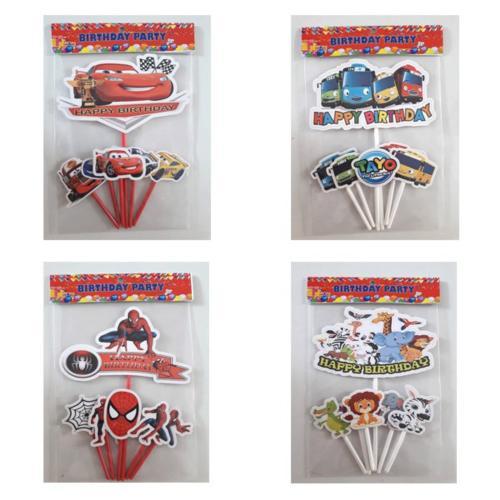 Topper Kue Karakter - Utk Anak Cowok - Ulang Tahun