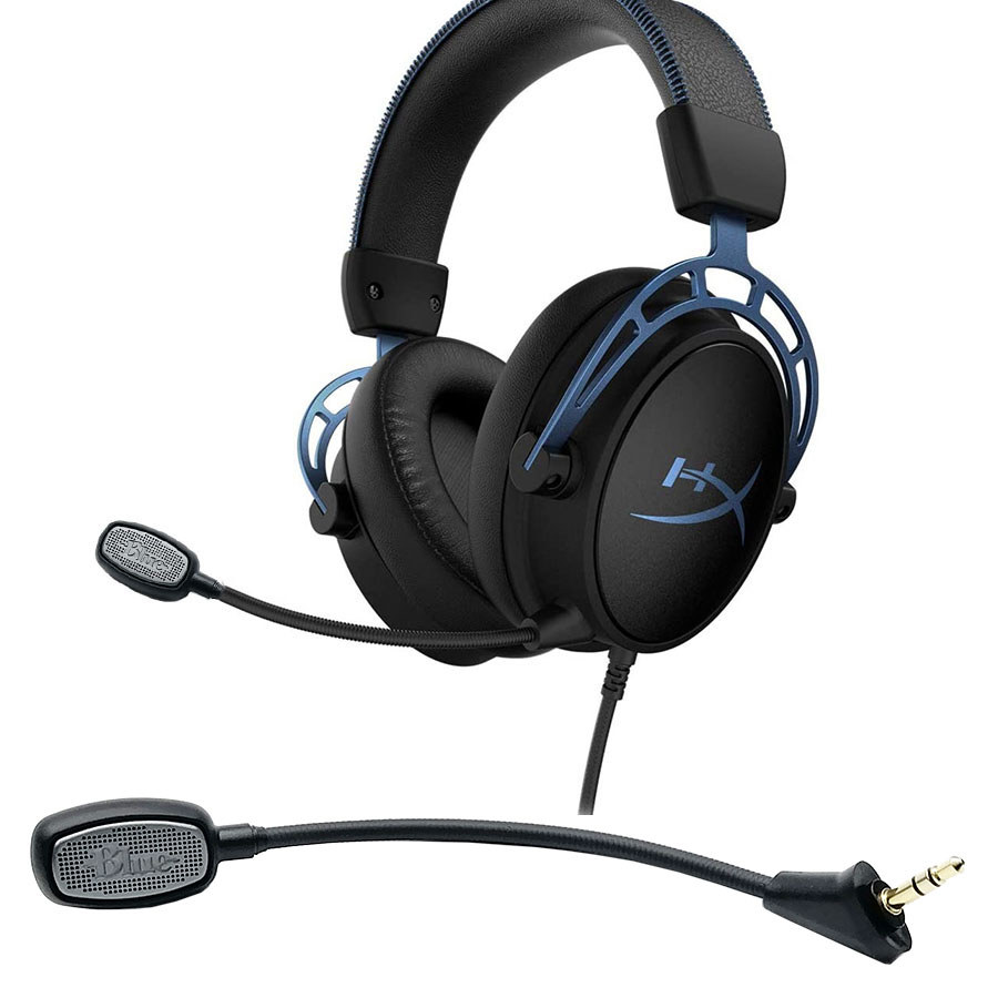 Blue IcePoP Mic Boom For Kingston HyperX Cloud Alpha, Alpha S, Cloud Mix Gaming Headsets 3.5mm