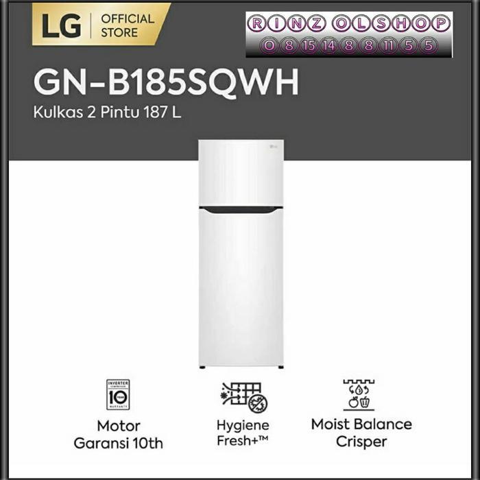 KULKAS LG GN-B185SQWH INVERTER LINEAR 2 PINTU
