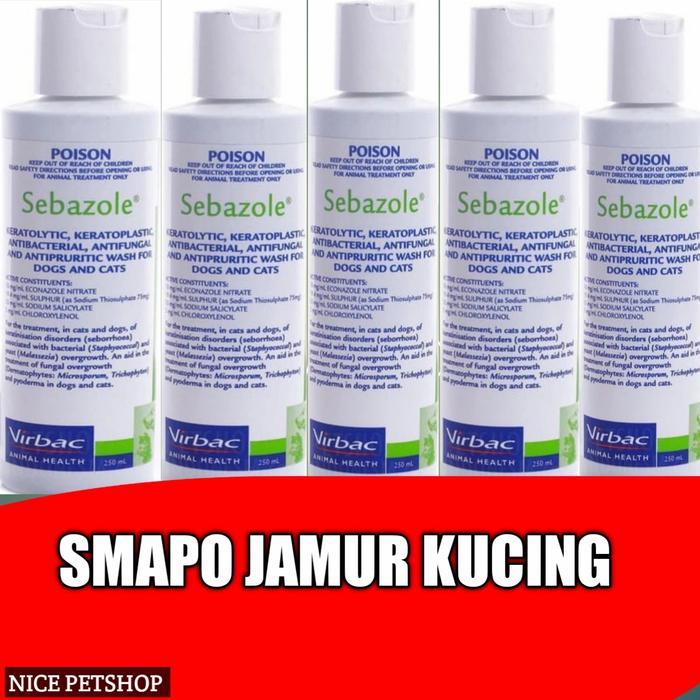 shampoo sebazole / virbac sebazole 250 ml / sebazole sampo kutu jamur
