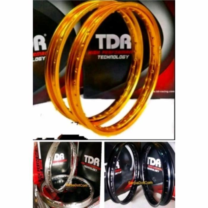 VELG TDR W SHAPE KOTAK 140 160 RING 17 BLACK GOLD SILVER MIRROR ORIGINAL R17 R 17 not wm w er u