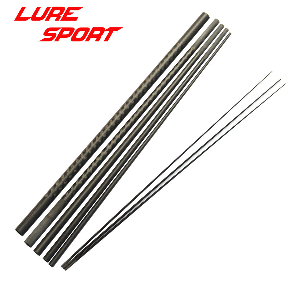 2.1m 6 sections 3pcs carbon solid Tip Travel Fishing Rod Toray X-Cross Carbon blank Rod Building