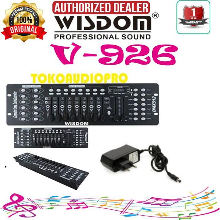 Wisdom V926 Dmx 512 Kontroller Mixer Lighting Mixer Lampu Wisdom V-926 Co
