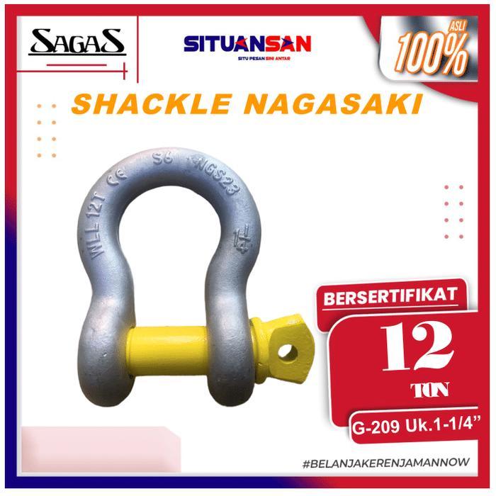 Shackle Segel omega G209 Uk.1" 8,5TON NAGASAKI sertifikat