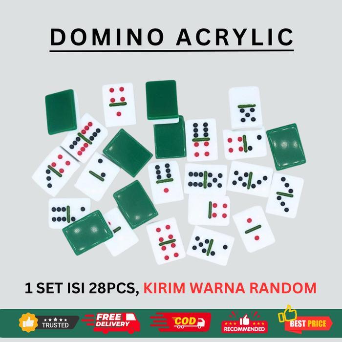 DOMINO PREMIUM ACRYLIC / BATU GAPLE DOMPET HIGH QUALITY