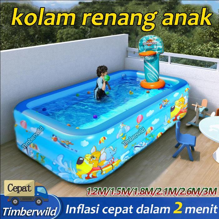 Kolam Renang Anak Jumbo 305 dan 260 cm Kolam Renang bayi kolam renang dewasa keluarga pompa lipat